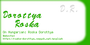 dorottya roska business card
